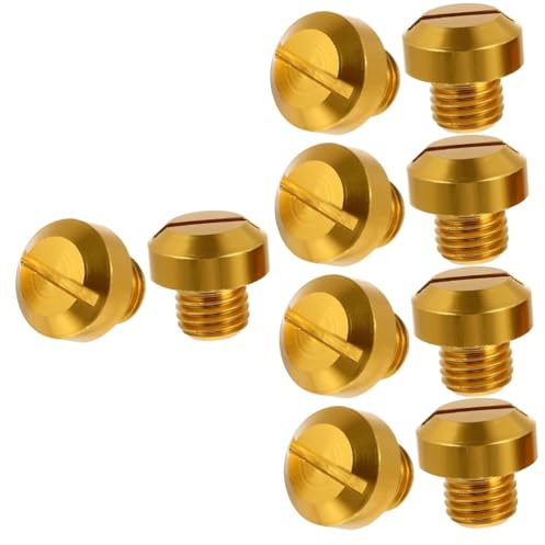 SOLUSTRE Motorradspiegel Shopper 10 Stk Spiegelschraube Spiegellochkappen Spiegelstopfen Für Spiegellochstopfen Universelle Spiegellochstopfen Seitenspiegel Verschlusskappen Aluminiumlegierung