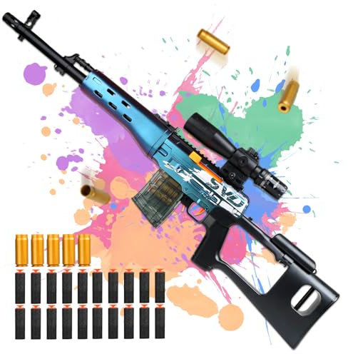 SK MISS Spielzeug Pistole Kinder, Farbwechselnde Kinder Spielzeugwaffen, Schaumstoff-Blaster Pistole, Toy Guns with Soft Foam Bullet Blaster, 14+ Kindergeschenke