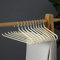 Hosenbügel,12er-Pack hosenbügel platzsparend,hosenbügel Metall, Kleiderbügel Hosen mit Offenen Enden und rutschfest Beschichtung, (Beige-weiß 12)