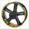Aufkleber für Felgenräder Für Ya&maha Für R1 Motorrad Radaufkleber Felgenaufkleber Für Yzf Für R1 Set Abziehbilder & Aufkleber(Gold)