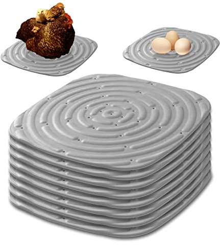 8 Stück Waschbare Hühnernestmatten, Weiche Nistunterlagen Für Hühnerstall Legenest für Hühner Hühner Nistunterlagen Nistkasten Unterlagen Geflügel Nest Box Pads für Hühner, Enten (Grau)