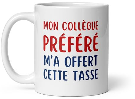 Creatello Tasse « Mon collègue préféré m’a offert cette tasse » – Mug drôle pour collègues de bureau travail meilleur collègue