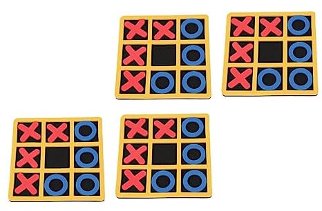 Vaguelly 4 Stück xo Schach Kleinkindspielzeug Kinderspielzeug Spiele für draussen zappeln pädagogisches Brettspiel Kindergeschenk interaktives Brettspiel interaktives Spiel Eva