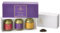 Caja de regalo - La via del té Firenze - en caja de regalo violeta con 3 latas de 40 gramos