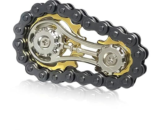 Fidget Toys, Getriebe Design für Stressabbau, Premium Kette Slider, Kompaktes Getriebe Chain Toy für Büro und Schule, Antistress Spielzeug Finger Entspannung Toy für Erwachsene und Kinde