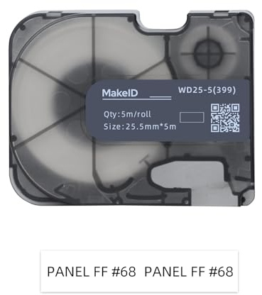 MakeID Mehrzweck-Nylon-Etiketten mit Band für Industrie-Etikettiermaschine P31 – vielseitig einsetzbare Endlosetiketten für Kabelkennzeichnung, allgemeine Identifikation, Labor und DataCom