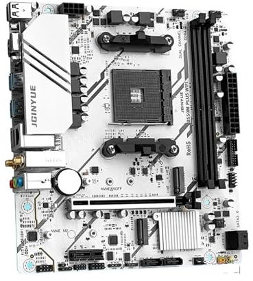 Placa Base B550M Plus DDR4 AM4 ATX for Juegos. Compatible con Las Series AM4 4000 y 5000. PCIE4.0, 6 M.2 ARGB duales.