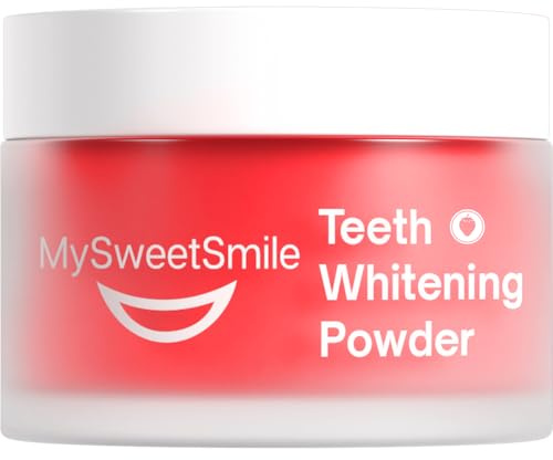 MySweetSmile 3-in-1 Teeth Whitening Powder – 6 Month Supply – Strawberry | Removes Coffee, Tea, Smoking & Ageing Stains – Rated 'Excellent' On Trustpilot – Dentist-Approved – 2X Indy Best-Buy Winner
