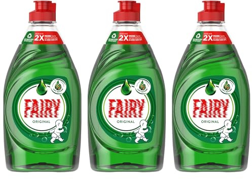 Ultra-Concentrated Washing Up Liquid (3 x 320ml) – Long-Lasting Grease-Cutting Dish Soap in Eco-Friendly Recyclable Bottles