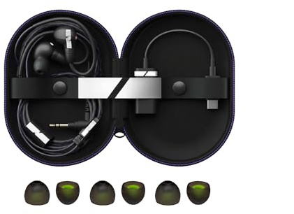 Sony INZONE E9 - Monitor in-ear cablato nero per gaming, con 6 punte di ricambio Knox Gear