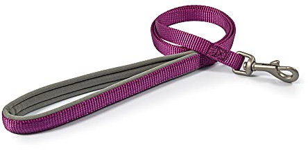 Ancol Viva Soft Touch Padded Snap Dog Lead - Purple - Neoprene Handle Weatherproof Durable Puppy Walking Accessory - 1m x 12mm