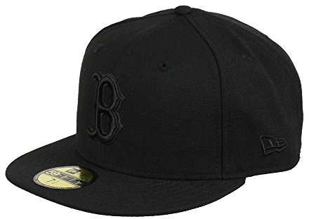 New Era Boston Red Sox Black 59Fifty Basecap - 8-64cm (XXL)
