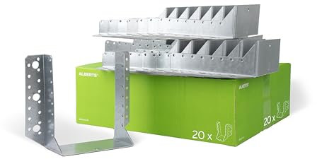 Alberts 837495 Balkenschuh | Typ A, Handwerkerpack | sendzimirverzinkt | 140 x 180 mm | 20er Set