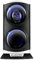 Klarstein St. Gallen Premium - Scatola del Tempo, Watch Winder, Carica Orologi Automatici, Capacità: 2 Orologi, 4 Velocità, Funzionamento Senso Orario, LED, Nero/Argento