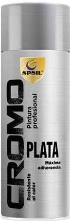 BOTE SPRAY PINTURA COLOR CROMO PLATA 400 ML. 8598