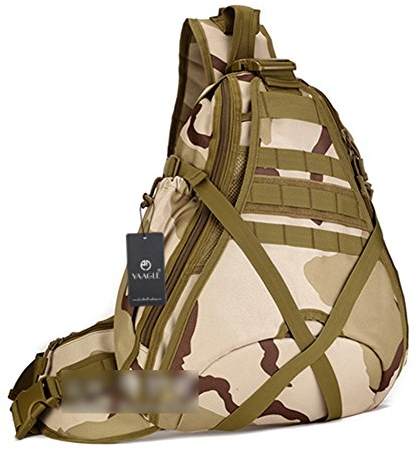 YAAGLE Groß Fassungsvermögen Reisetasche Schultertasche Gepäck militärisch Brustbeutel 14 Zoll Laptoptasche Fahrradrucksack Bergsteigen Kuriertasche-Tarnung 2