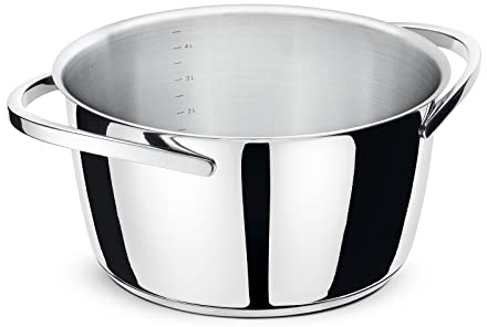 Giannini Kuoka Casseruola 3,1 litri ø 20 x h 12 cm Acciaio Inox Adatta all'induzione