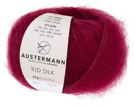 Kid Silk | Mohairwolle mit Seide | 225m/25g | Farbe: 39 - Wein