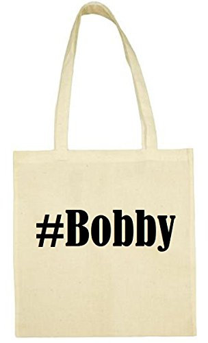 Reifen-Markt Tasche #Bobby Größe 38x42 Farbe Natur Druck Schwarz
