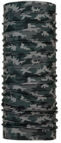 P.A.C. Original Camo Ash Multifunktionstuch - nahtloses Mikrofaser Schlauchtuch, Halstuch, Schal, Kopftuch, Unisex, 10 Anwendungsmöglichkeiten