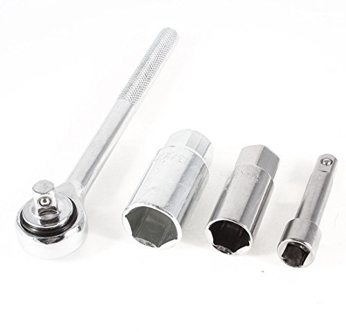 Aexit Square Tang End Metal 1/2 Driver Socket Extension Bar + Handle 4 in 1 Set (84eb8e23943edf2fee607cdba2c39eb9)