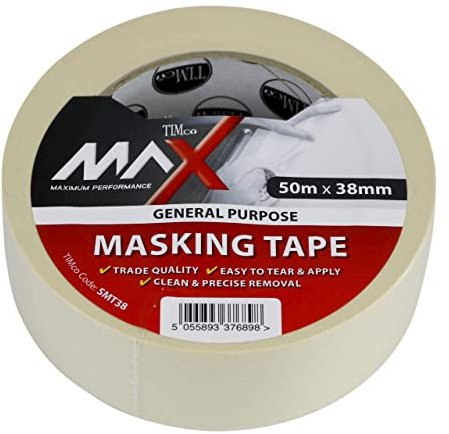 TIMCO Masking Tape Cream - 50m x 38mm