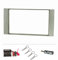 tomzz Audio 2415-136-1 Doppel DIN Radioblende Set kompatibel mit Ford Focus 2 Fiesta C-Max S-Max Galaxy Mondeo Kuga Transit Silber Quadlockadapter ISO Antennenadapter ISO DIN Entrieg. Can-Bus