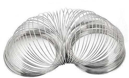 100pcs Loops 55mm Diameter Memory Wire Bracelet DIY Jewelry Bracelet Making Accessories Jewelry Bracelet Wire Coil