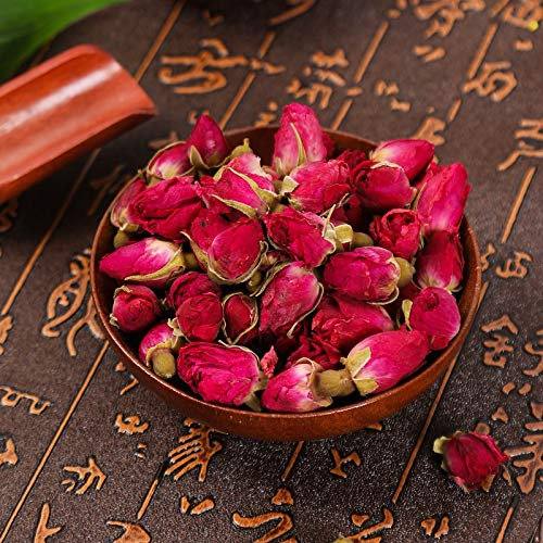 Premium Dried Flower Tea - Potpourri Craft Natural Wedding Confetti[100 Grams,Rose Buds]