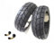 KENDA Winter Roller Reifen Winterreifen inkl. Ventil Set Satz passend für Huatian, Hyosung, Italjet (120/70-12 + 130/70-1