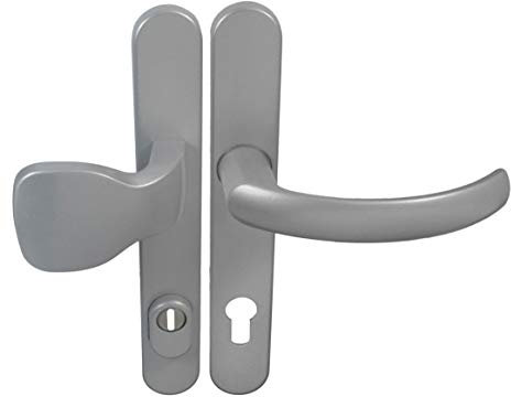 Schmalrahmen Türbeschlag SRG 2098 Alu F1 PZ 92mm Kn/Dr mit ZA Türklinke Türgriffe