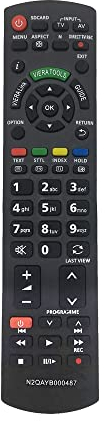 Replacement panasonic tv remote control N2QAYB000487 for panasonic remote control N2QAYB000487