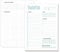paper&you® A5 Tagesplaner Block Mint 50 Blatt - Daily Planner mit To-do-Liste, Zeitplan, Prios, Tages-Highligt und mehr - nachhaltig & klimafreundlich
