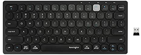 Kensington Multi-Device Dual Wireless Compact Keyboard - Black (K75502US)