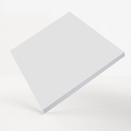 PVC Hartschaumplatte 3-10 mm Kunststoff Platte Weiß Zuschnitt Größe Wählbar (3 mm, 500 x 1000 mm)