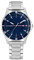 Tommy Hilfiger Jungen Uhr mit Blauem Zifferblatt, Edelstahlarmband, 34 mm Edelstahlgehäuse, Aluminiumlünette, 3-Zeiger-Quarzwerk, 5 ATM Wasserdicht - 1720018