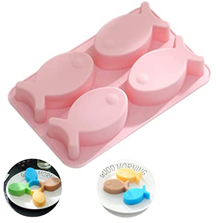 Moules En Silicone Forme Poisson Moulle à Fondant Au Chocolat Moule Silicone Poisson Moule Fondant Poisson ÉPoxy Silicone Moule Moules GâTeau Bonbons Chocolat Pain Fudge Ustensiles De Cuisson Savon