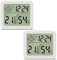 PAIRIER Digital Thermometer Hygrometer 2 Stück, Tragbares Thermometer Hygrometer Innen mit hohen Genauigkeit, LCD Bildschirm Raumthermomete, Geeignet für Gewächshaus, Heim und Büromessgeräte