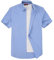 Mens Short Sleeve Oxford Shirt Plain or Stripe,Classic Fit,Button Down Collar & Pocket. Holiday Apparel Leisure Shirts. by Janeo British Apparel. Ocean Blue Plain, 2XL