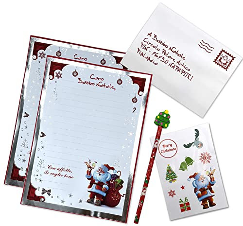 ICE TOYS Buchstabe C, Weihnachtsmann Briefumschlag + Sticker, Festlich, A4, Papier