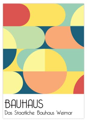 Generisch Poster Bauhaus | Plakat das Staatliche Bauhaus A2 (59,4x42 cm)