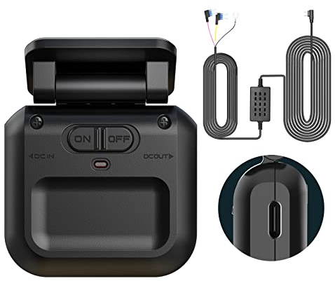HUPEJOS Type-C Hardwire Kit with Radar Detection, Suitable for V7/V7PRO/V8 and Type-C Interface Dash Cam,12V-24V to 5V/2.5A, with Low Voltage Protection, 24-Hour Radar Detection Parking Monitoring