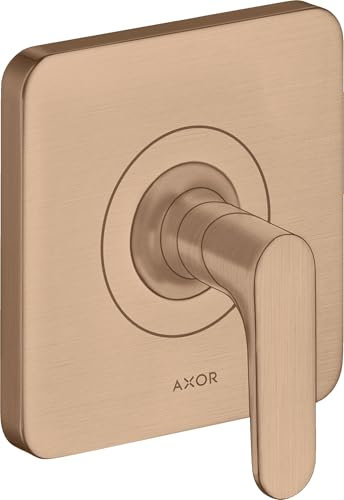 hansgrohe AXOR Citterio M Absperrventil Unterputz DN15 / DN20, 34960310, Farbe: Brushed Red Gold
