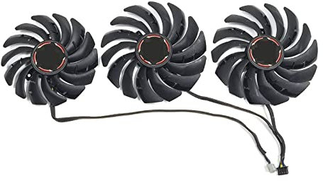 MAHIE Nouveau 3FAN/1SET PLD09210S12HH PLD10010S12HH Ventilateur GPU, Compatible for MSI RTX 2080 2080Ti 2080 2070 Super Gaming X Trio Ventilateur de Carte vidéo Cheerfully