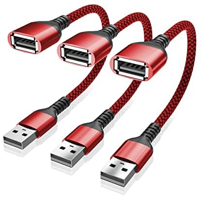 RUXELY Bloqueador Datos USB 3-Pack,Cable Blocker Data Tipo-A,Adaptador Cargador Solo Alimentación,Antivirus Defensor,contra Juice Jacking para iPhone 12 13,Laptop,iPad 10,Samsung Galaxy S23 S24 Ultra