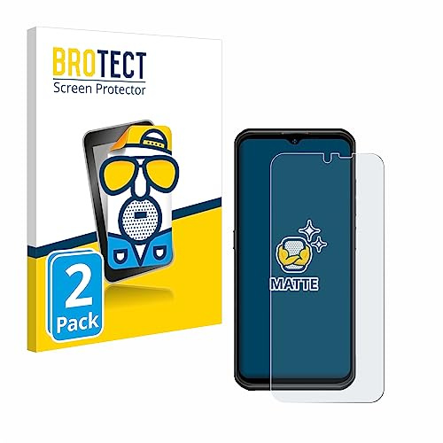 BROTECT Schutzfolie für Ulefone Armor 17 Pro | 2 Stück Entspiegelnder Displayschutz Made in Germany Matte Displayschutz-Folie Anti-Reflex Anti-Fingerprint Einfache Montage