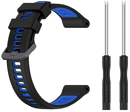honecumi Correa para Garmin Forerunner 965 955 745/Descent G1 pulsera para hombre y mujer, 22 mm, silicona suave, correa de repuesto para deporte, clásica, ajustable, colorida, correa de repuesto,