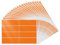 YIKIADA Orange Etiketten 75 × 25 mm Rechteckig Selbstklebend Klebeetiketten Wasserdicht Aufkleber für Marmelade Beschriften Adressetiketten 160 Stück