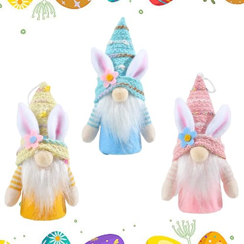 Forhome 2 Stück Ostern Deko Wichtel Frühling Wichtel Mit Tulpen Blumensträuße Niedliche Zwergzwergfiguren Wichtel Deko Frühlingsdeko Urlaub Dekoration Für Freundin Mama Hochzeitstag Muttertag (B)