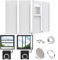 Wintcomfort Trockner-Lüftungsfenster-Set, verstellbar bis zu 160 cm Fenstertrockner-Entlüftungs-Set, universelles 10,2 cm Fensterlüftungs-Set mit Trockner-Belüftungsabdeckung und Filter für